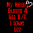 Red pixelated text on black background with a white heart outline above 'Heart' in the first frame, transitioning to solid red text without the heart in subsequent frames.