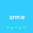 Pixelated text 'annie' in white on blue background with green plus symbols below, two identical frames side-by-side.