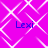 A static image with a bright pink background featuring a white geometric pattern and four instances of the text "Lexi" in blue.