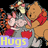 Animated icon shows Winnie the Pooh and Eeyore with heart symbols, text overlays change from 'Hugs' to 'Not' then 'Drugs'.