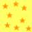 Yellow background with scattered orange stars, no visible text or motion changes.
