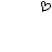 Black pixelated heart shape on white background with a small vertical line segment attached to its left side.