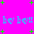 Bright pink background with scattered green plus signs and repeated cyan text 'hey hey!!' in two