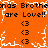 Orange background with repeated text and symbols in black and white pixel art style.