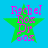 Green star with pink text over blue background; four identical static frames show 'Rachel', 'Rox', 'Dr', and 'sos' stacked vertically.