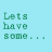 Light blue background with green text 'Lets have some...' and four variations of the word 'FUN' in different color combinations.