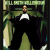 Pixelated figure in black suit with white bow tie stands against green and brown background with vertical light streaks.