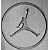A contact sheet of two animated frames showing a gray Nike Air Jordan logo on the left and green "Original Icons .com" text on a dark background on the right, both in pixelated style.