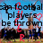 Animated image of football players in mid-air with text overlays and red 'CHEER' text, showing a change in text content between frames.