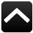 Black square icon with rounded corners containing a white upward-pointing chevron symbol on a dark gray gradient background.