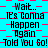 A static image with cyan background and red pixelated squares, displaying repeated text in black pixelated font.