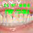 A mouth with teeth and lips, displaying green text overlays that change across frames.