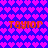 Blue background filled with repeating pink heart shapes, two orange 'TAYLOR' text blocks separated by a heart symbol.