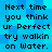 A 4-frame animated contact sheet showing repeated text on a blue pixelated background with black blocky font.