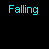 Animated sequence showing multiple 'Falling' text elements with varying truncation and red heart outlines on a black background.