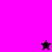 Pixelated icon with split background showing 'Michele' text and star symbols on purple, black, and pink sections.