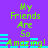 Pixelated green text on purple background reads 'My Friends Are So Amazing!' with cyan horizontal bars below the text, displayed in two identical side-by-side