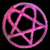 Static 50x50 pixel icon featuring a pink geometric pattern on black background with no visible text or characters.
