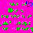 A static pixel art image with bright pink background, green text reading "love is like a fountain it just keeps on running", and blue heart symbol replacing 'is' in first line.