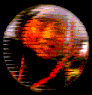 Circular icon shows a person in a blue shirt with a red emblem, transitioning through color filters from orange to green to blue tones.
