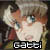 Pixelated static image of a character with light hair and blue eyes, wearing white clothing against a blurred background with text reading 'Gael' at the bottom.