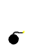 Black bomb icon with yellow fuse showing sequential explosion fragments on white background