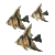 identical fish icons arranged in six and three against a light gray background