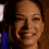 A four- shows a person with brown hair and blue clothing smiling in the top two and neutral in the bottom two, with visible pixelation