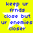 Yellow background with blue pixelated text and white star shapes arranged in a pattern