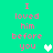Pixelated text on teal background with two heart icons, one white and one light green. The text reads 'I loved him before you' in pink letters across multiple lines.
