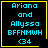 Four identical pixelated with cyan text on black background, each bordered in yellow; two show a small heart symbol and one shows a star symbol