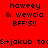 Pixelated text displays 'haweey & wewcia BFF'S!!' and '&+jakub too' across red, pink, white backgrounds with black lettering.