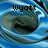 A swirling blue and white vortex with three distinct text labels: 'Wyatt', '<3', and 'Nikki' appearing in different positions across the animation.