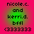 Pixelated text on a gradient background with green and pink hues, showing identical static content across all visible frames.
