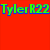 A four-quadrant displays text fragments with red, green, and gray backgrounds and pixelated lettering