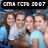 Group of people in light blue and white clothing posing together with a blurred background, text at top reads "CML FCPB 2007".