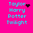 Pixelated cyan text on bright pink background with animated black pixel clusters near 'Taylor' in four views.