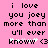 Pixelated text on pink background with white sparkles and heart symbol, two identical side-by-side versions of the phrase.