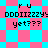 Pixelated text on a checkered background with cyan and pink squares, showing repeated patterns of 'ru', 'ODDIIZZYY:', and 'yet???'.