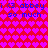 Pixelated icon with repeating heart pattern and blue text reading 'i <3 abbey so much' on red background.