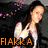 Animated sequence of a person with long dark hair in a white top, making hand gestures against a dark background with purple dots.