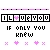 Pixelated graphic with black text blocks, pink heart symbols, and a horizontal pink bar at the top.
