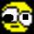 Pixelated yellow cartoon face with white eyes and black pupils, next to yellow text reading 'You Make Me More Special Like Me' on a black background.