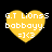 Four yellow heart-shaped icons with white text and pixelated edges on a black background, each displaying identical text and emoticon.