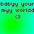 Pixelated text and heart symbols on a green gradient background with subtle light effects.