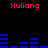Pixelated text and blue bar graphs on a black background, with pink 'Xuliang' labels above and below the bars.