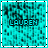 A turquoise pixelated background with the name 'LAUREN' in white text, showing sequential changes to individual letters