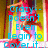 Pixelated image with blue text overlay reading "Crazy. Doesn't even begin to cover it." over a colorful, blurred background featuring red and yellow tones.