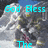 Pixelated image with cyan text reading 'God Bless Fire The fighters' over a cloudy sky background with a figure in dark clothing.