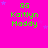 Bright pink background with green text 'GG Kaitlyn Maddy' repeated in a , small purple stars scattered throughout